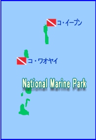 サムイ島　マリンパーク　ポイント地図